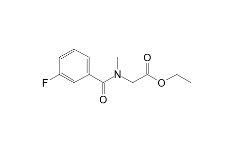 Sarcosine, N-(3-fluorobenzoyl)-, ethyl ester