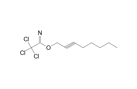 2,2,2-TRICHLOROACETIMIDIC ACID, 2-OCTYNYL ESTER