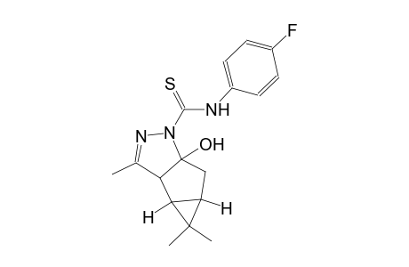 (3bR,4aR)-N-(4-fluorophenyl)-5a-hydroxy-3,4,4-trimethyl-3a,3b,4,4a,5,5a-hexahydro-1H-cyclopropa[3,4]cyclopenta[1,2-c]pyrazole-1-carbothioamide