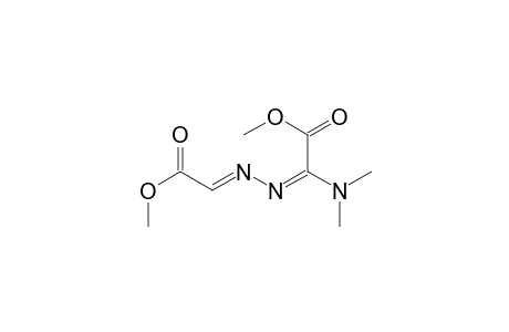 Acetic acid, (dimethylamino)[(2-methoxy-2-oxoethylidene)hydrazono]-, methyl ester