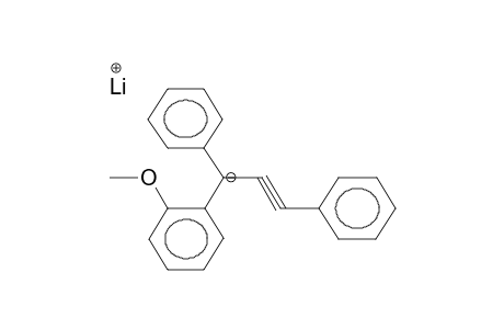 LITHIUM 1-ORTHO-METHOXYPHENYL-1,3-DIPHENYLPROPARGYL (SOLVENT-SPACEDION PAIR)