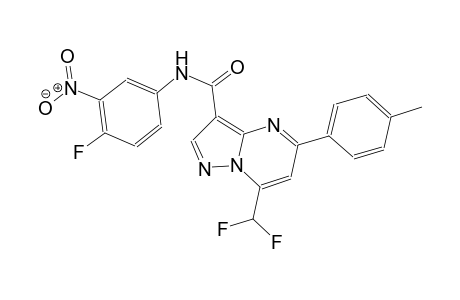 7-(difluoromethyl)-N-(4-fluoro-3-nitrophenyl)-5-(4-methylphenyl)pyrazolo[1,5-a]pyrimidine-3-carboxamide