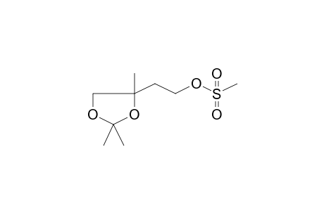 2-(2,2,4-Trimethyl-1,3-dioxolan-4-yl)ethyl methanesulfonate