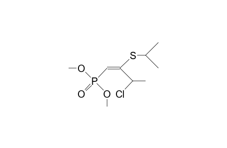 (E)-3-Chloro-2-isopropylthio-1-butenylphosphonic acid, dimethyl ester