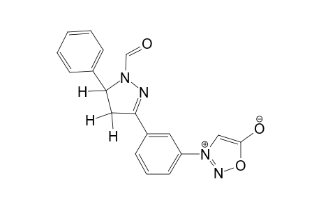 3-[3'-(4'',5''-Dihydro-1"-formyl-5"-phenyl-1H-pyrazol-3"-yl)phenyl]-Sydnone