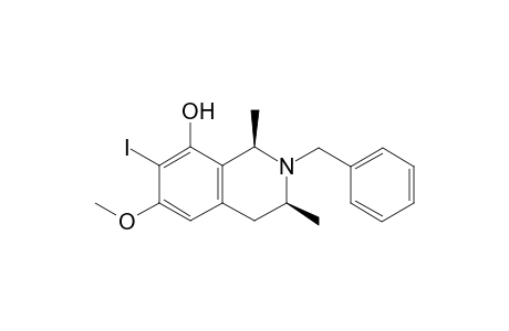 (1R,3S)-2-Benzyl-7-iodo-6-methoxy-1,3-dimethyl-1,2,3,4-tetrahydroisoquinolin-8-ol