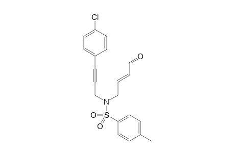 N-[3-(4-chlorophenyl)prop-2-ynyl]-4-methyl-N-[(E)-4-oxobut-2-enyl]benzenesulfonamide