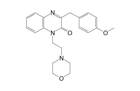 3-(p-methoxybenzyl)-1-(2-morpholinoethyl)-2(1H)-quinoxalinone