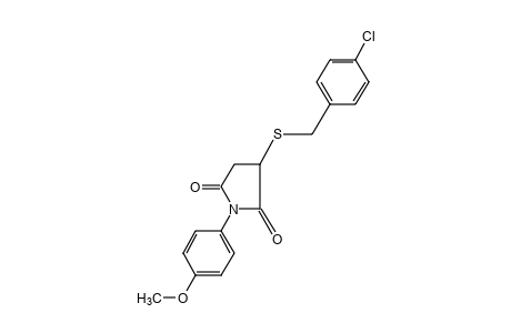 2-[(p-chlorobenzyl)thio]-N-(p-methoxyphenyl)succinimide