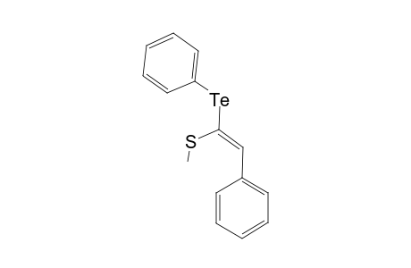 (E)-1-Methylsulfanyl-2-phenyl-1-phenyltellanyl-1-ethene