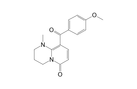 9-(PARA-METHOXYBENZOYL)-1-METHYL-1,2,3,4-TETRAHYDROPYRIDO-[1,2-A]-PYRIMIDIN-6(7H)-ONE