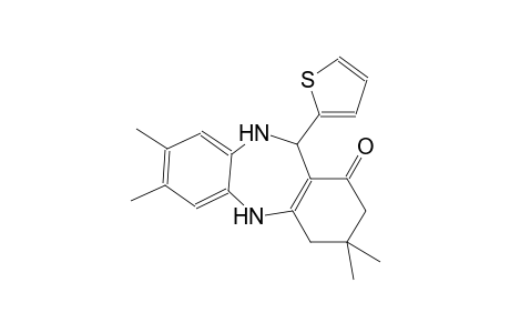 3,3,7,8-tetramethyl-11-(2-thienyl)-2,3,4,5,10,11-hexahydro-1H-dibenzo[b,e][1,4]diazepin-1-one