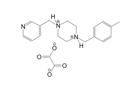 1-(4-methylbenzyl)-4-(3-pyridinylmethyl)piperazinediium oxalate