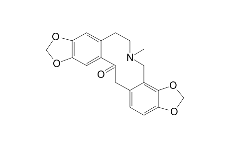 2,3:9,10-bis(methylenedioxy)-7-methyl-7,13a-secoberbin-13a-one