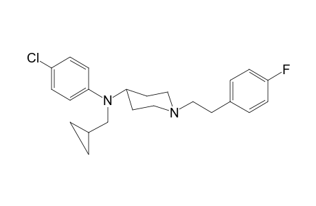 N-4-Chlorophenyl-N-cyclopropylmethyl-1-[2-(4-fluorophenyl)ethyl]piperidin-4-amine