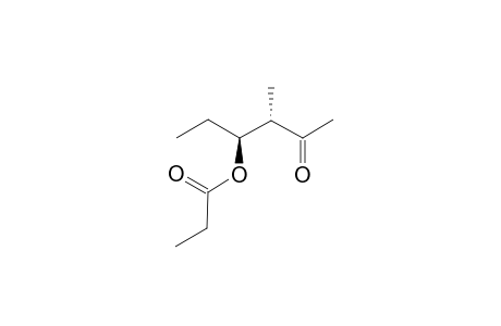 (1S,2S)-1-Ethyl-2-methyl-3-oxobutyl propanoate