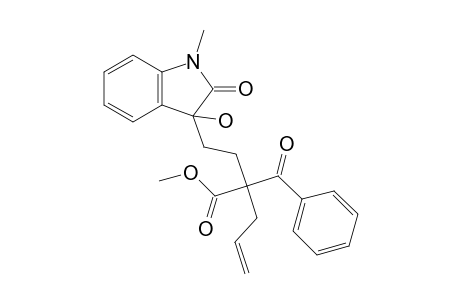 Methyl 2-benzoyl-2-[2-(3-hydroxy-1-methyl-2-oxo-2,3-dihydro-1H-indol-3-yl)ethyl]-4-pentenoate