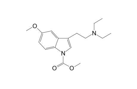 Methyl 3-(5-methoxy-2-(diethylamino)ethyl)indole-1-carboxylate