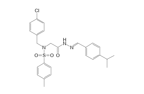 N-(4-chlorobenzyl)-N-{2-[(2E)-2-(4-isopropylbenzylidene)hydrazino]-2-oxoethyl}-4-methylbenzenesulfonamide