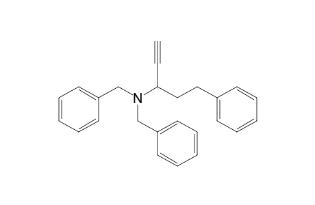 N,N-Dibenzyl-5-phenyl-1-pentyn-3-amine