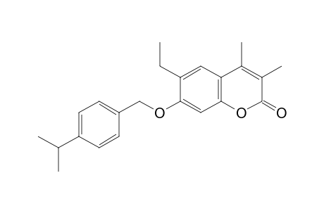 2H-1-Benzopyran-2-one, 6-ethyl-3,4-dimethyl-7-[[4-(1-methylethyl)phenyl]methoxy]-