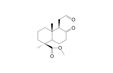 Methyl 8,12-dioxo-13,14,15,16,17-penta-nor-labdan-19-oate