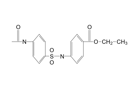 p-(p-acetamidobenzenesulfonamido)benzoic acid, ethyl ester