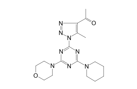 1-[5-Methyl-1-(4-morpholin-4-yl-6-piperidin-1-yl-[1,3,5]triazin-2-yl)-1H-[1,2,3]triazol-4-yl]-ethanone