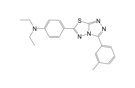 N,N-diethyl-4-[3-(3-methylphenyl)[1,2,4]triazolo[3,4-b][1,3,4]thiadiazol-6-yl]aniline