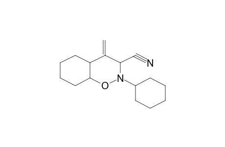 2-Cyclohexyl-4-methyleneoctahydro-2H-1,2-benzoxazine-3-carbonitrile