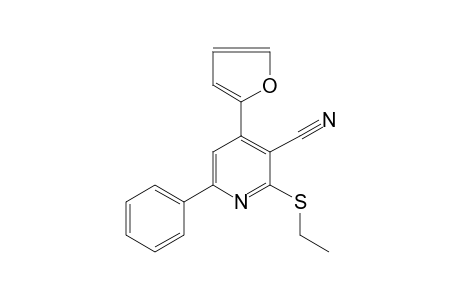 2-(ethylthio)-4-(2-furyl)-6-phenylnicotinonitrile