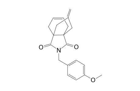 N-(p-methoxybenzyl)-11-methylene-8-azatricyclo[4.3.3.0(1,6)]dodec-3-en-7,9-dione