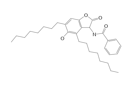 Benzamide, N-(2,3-dihydro-5-hydroxy-4,6-dioctyl-2-oxo-3-benzofuranyl)-