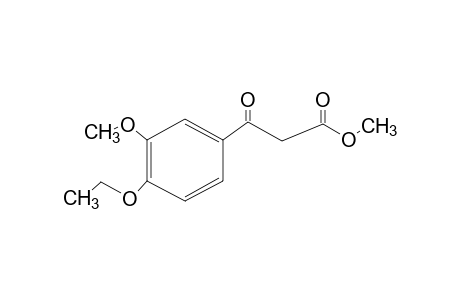 (4-ethoxy-3-methoxybenzoyl)acetic acid, methyl ester