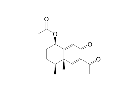 1.beta.-Acetoxy-6,9-dien-8-oxo-eremophil-11-nor-11-ketone