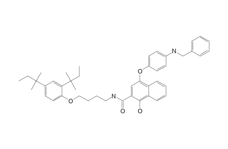 2-Naphthalenecarboxamide, N-[4-[2,4-bis(1,1-dimethylpropyl)phenoxy]butyl]-1-hydroxy-4-[4-[(phenylmethyl)amino]phenoxy]-