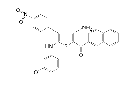 3-amino-5-(m-anisidino)-4-(p-nitrophenyl)-2-thienyl 2-naphthyl ketone