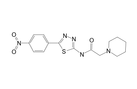 Acetamide, 2-(1-pyperidyl)-N-[5-(4-nitrophenyl)1,3,4-thiadiazol-2-yl)-