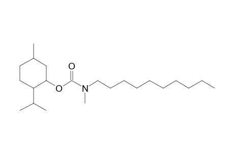 Carbamic acid, N-methyl-N-decyl-, (1R)-(-)-menthyl ester