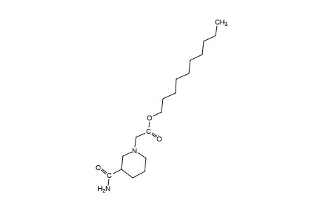 3-carbamoyl-1-piperidineacetic acid, decyl ester