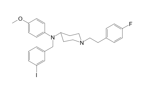 1-[2-(4-Fluorophenyl)ethyl]-N-3-iodoobenzyl-N-4-methoxyphenylpiperidin-4-amine