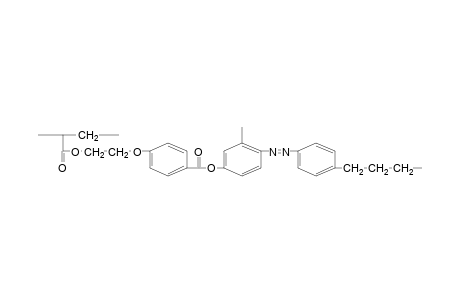 Polyacrylate on the basis of butyl-p-phenyleneazo-tolyleneoxycarbonyl-1,4-phenyleneoxyethylene acrylate