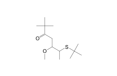 6-(tert-Butylthio)-5-methoxy-2,2-dimethyl-3-heptanone