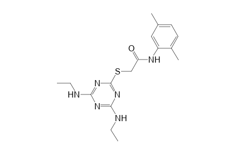 2-(4,6-Bis-ethylamino-[1,3,5]triazin-2-ylsulfanyl)-N-(2,5-dimethyl-phenyl)-acetamide