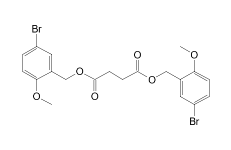 Succinic acid, di(5-bromo-2-methoxybenzyl) ester