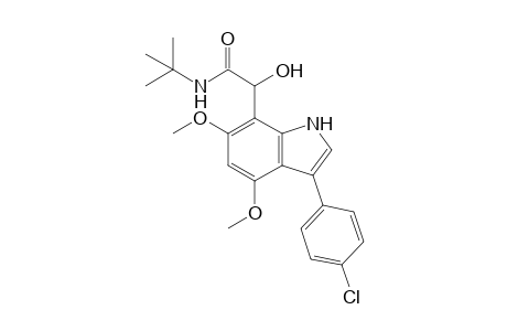 3-(p-Chlorophenyl)-4,6-dimethoxy-7-[N-(tert-butylamido)hydroxymethyl]indol