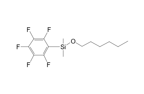 1-Dimethyl(pentafluorophenyl)silyloxyhexane