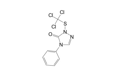 4-PHENYL-1-[(TRICHLOROMETHYL)THIO]-delta2-1,2,4-TRIAZOLIN-5-ONE