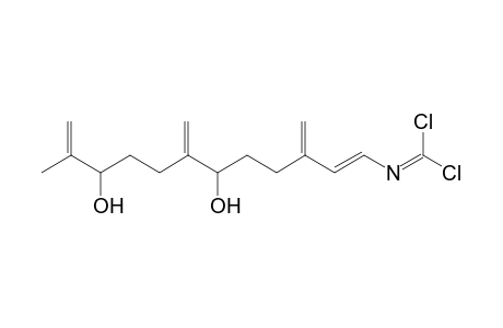 ULOSIN-B;[(1E)-6,10-DIHYDROXY-11-METHYL-3,7-DIMETHYLENE-1,11-DODECADIENYL]-CARBONIMIDIC-DICHLORIDE