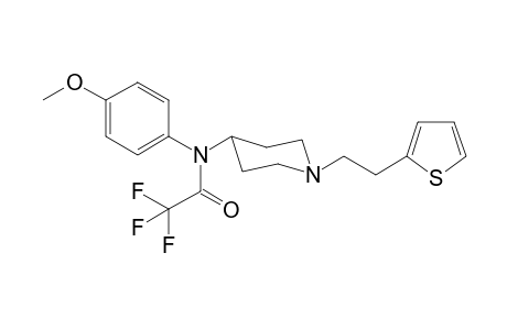 N-(4-Methoxyphenyl)-N-([(2-thiophen-2-yl)ethyl]-piperidin1-yl)trifluoroacetamide